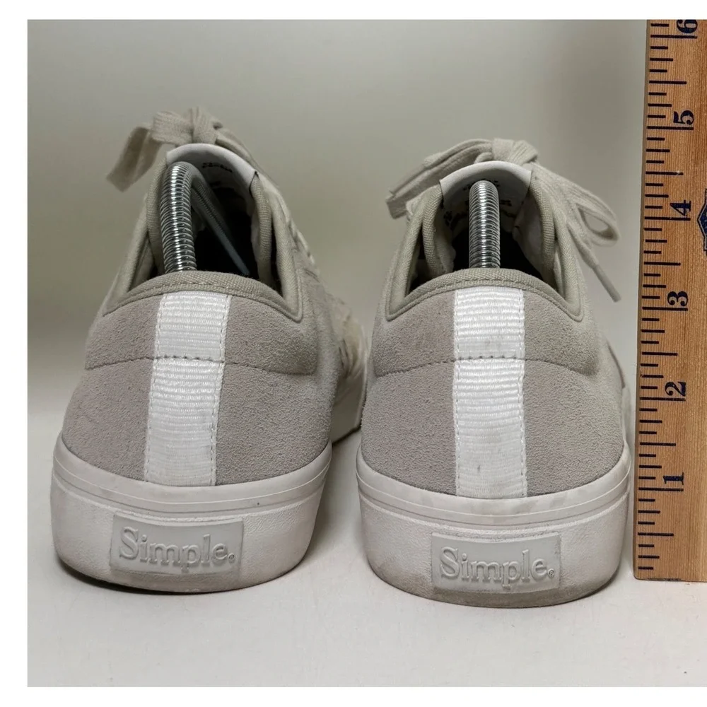 Simple Shoes S1 Suede Low Top Sneaker Skate Unisex Men's‎ 10 Women's 12 Bone